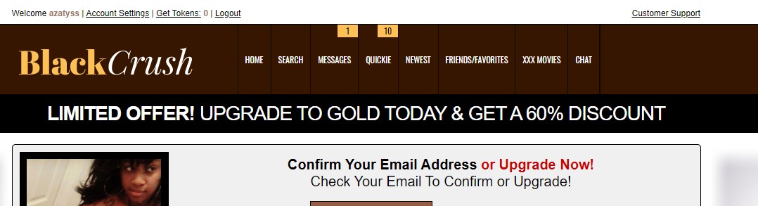 BlackCrush dating site