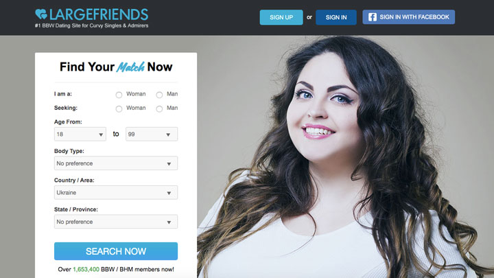 LargeFriends main page