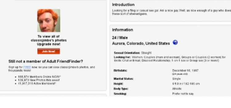Adultfriendfinder profile
