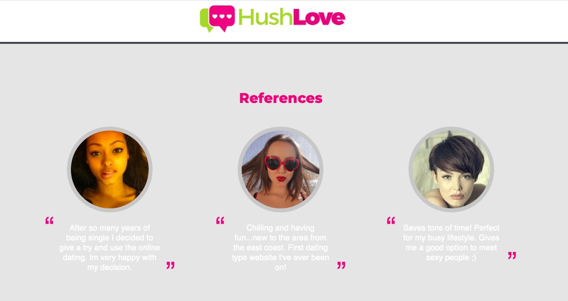 HushLove testimonials