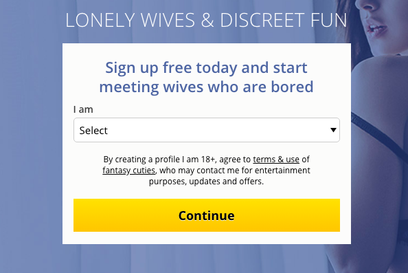 create account LonelyWifeHookup