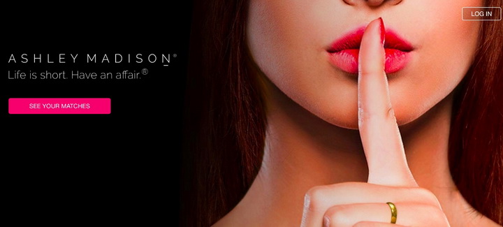 AshleyMadison main page