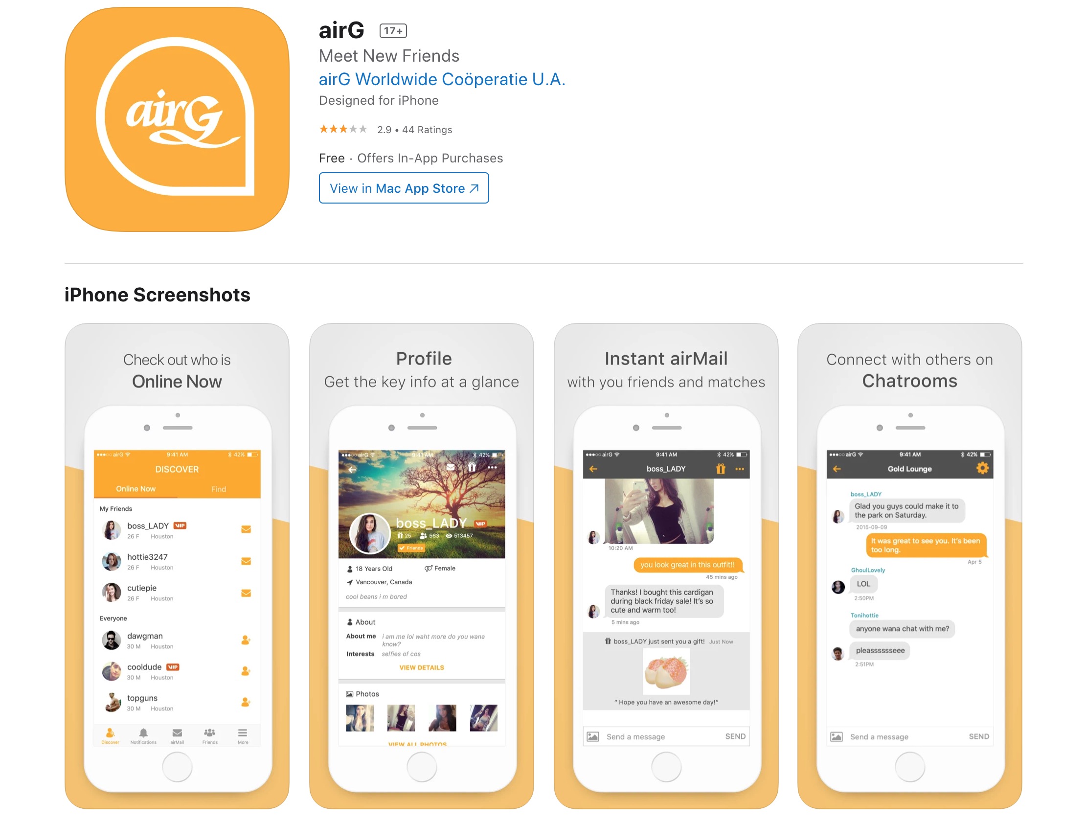AirG app